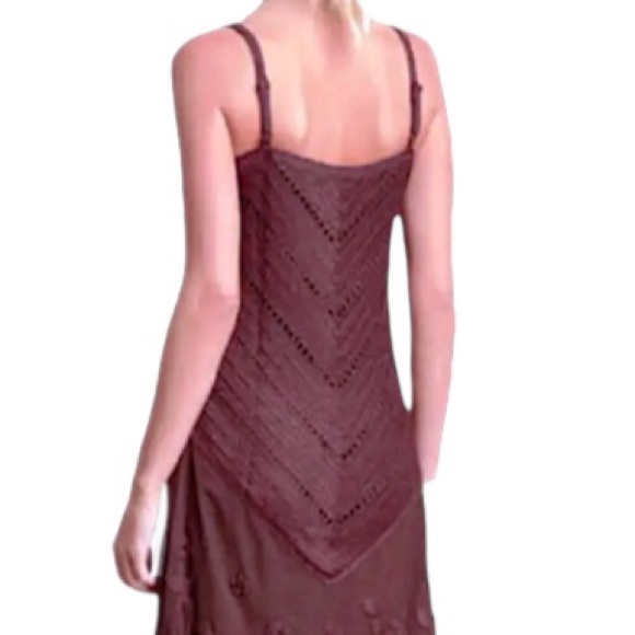 $340 Krochetta Papillon Beaded Crochet Gown Small 2 4 Hand Made Embroidered NWT - Picture 7 of 16